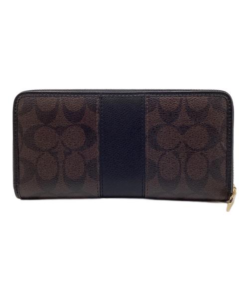 COACH（コーチ）COACH (コーチ) 長財布 シグネチャー ブラウンの古着・服飾アイテム