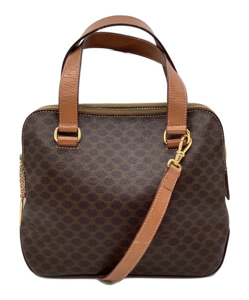 CELINE（セリーヌ）CELINE (セリーヌ) 2WAYショルダーバッグ マカダム ブラウンの古着・服飾アイテム