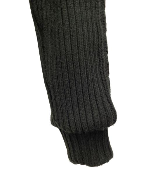 LAGUA GEM（ラグアジェム）LAGUA GEM (ラグアジェム) CABLE KNIT FAUX FUR ブルゾン ブラック サイズ:SIZE Freeの古着・服飾アイテム