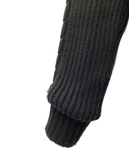 LAGUA GEM（ラグアジェム）LAGUA GEM (ラグアジェム) CABLE KNIT FAUX FUR ブルゾン ブラック サイズ:SIZE Freeの古着・服飾アイテム