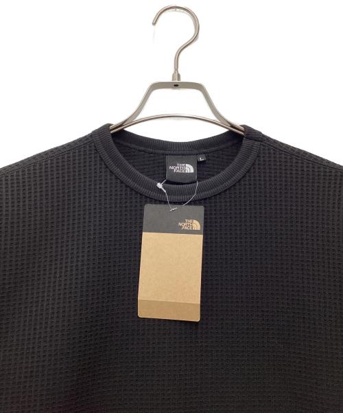 THE NORTH FACE（ザ ノース フェイス）THE NORTH FACE (ザ ノース フェイス) ロングスリーブウォームワッフルクルーT ブラック サイズ:SIZE Lの古着・服飾アイテム