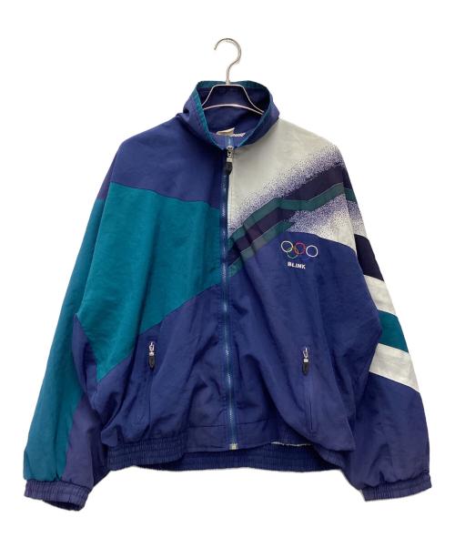 BLINK（ブリンク）BLINK (ブリンク) オリンピックナイロンジャケット ブルー サイズ:SIZE 不明の古着・服飾アイテム