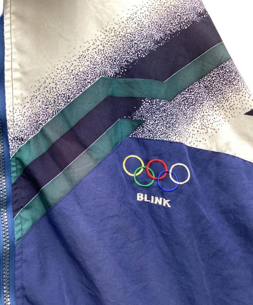 BLINK（ブリンク）BLINK (ブリンク) オリンピックナイロンジャケット ブルー サイズ:SIZE 不明の古着・服飾アイテム