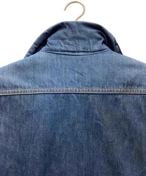 ノーブランド（ノーブランド）ノーブランド (ノーブランド) ランチジャケット 70s vintageボタン ブルー サイズ:SIZE 不明の古着・服飾アイテム