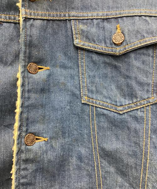 ノーブランド（ノーブランド）ノーブランド (ノーブランド) ランチジャケット 70s vintageボタン ブルー サイズ:SIZE 不明の古着・服飾アイテム