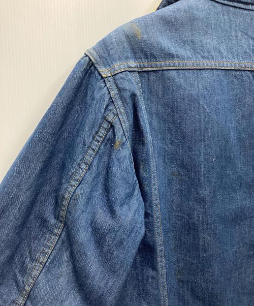 ノーブランド（ノーブランド）ノーブランド (ノーブランド) ランチジャケット 70s vintageボタン ブルー サイズ:SIZE 不明の古着・服飾アイテム