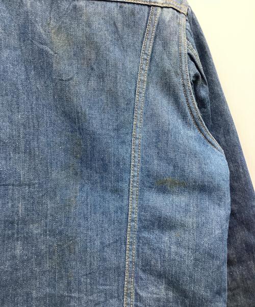 ノーブランド（ノーブランド）ノーブランド (ノーブランド) ランチジャケット 70s vintageボタン ブルー サイズ:SIZE 不明の古着・服飾アイテム