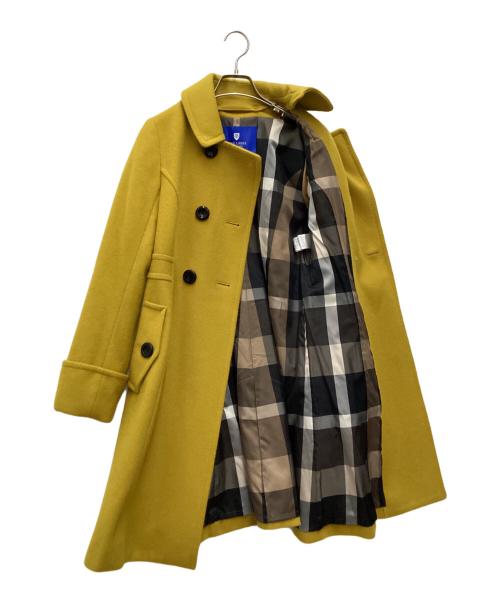 BURBERRY BLUE LABEL（バーバリー ブルー レーベル）BURBERRY BLUE LABEL (バーバリーロンドンブルーレーベル) ロングコート イエロー サイズ:SIZE 38の古着・服飾アイテム