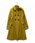 BURBERRY BLUE LABEL（バーバリーロンドンブルーレーベル）の古着「ロングコート」｜イエロー