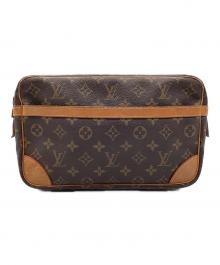 LOUIS VUITTON（ルイ ヴィトン）の古着「コンピエーニュ28 クラッチバッグ モノグラム」｜ブラウン