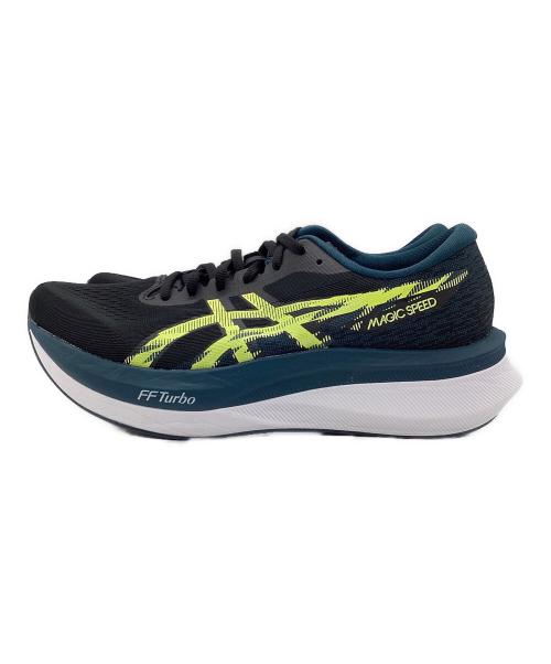 asics（アシックス）asics (アシックス) マジックスピード 4 ランニングシューズ グリーン×ブラック サイズ:SIZE 27cmの古着・服飾アイテム