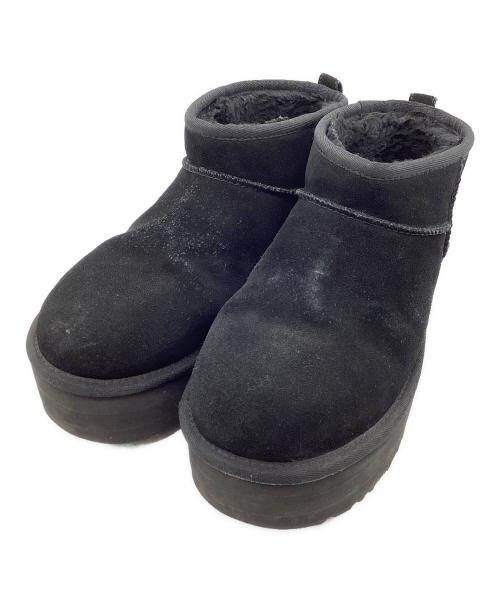 UGG（アグ）UGG (アグ) CLASSIC ULTRA MINI PLATFORM ムートンブーツ ブラック サイズ:SIZE 26cmの古着・服飾アイテム