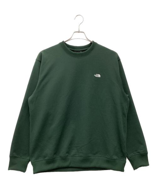 THE NORTH FACE（ザ ノース フェイス）THE NORTH FACE (ザ ノース フェイス) スモールロゴヘザースウェットクルー クルーネックスウェット グリーン サイズ:SIZE Lの古着・服飾アイテム