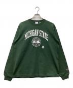 Championチャンピオン）の古着「長袖カットソー」｜グリーン