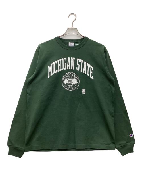 Champion（チャンピオン）Champion (チャンピオン) 長袖カットソー グリーン サイズ:SIZE Mの古着・服飾アイテム