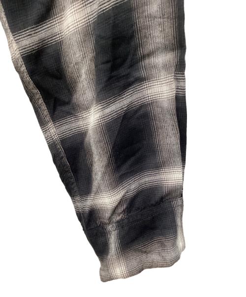 SUGAR CANE（シュガーケーン）SUGAR CANE (シュガーケーン) 長袖シャツ RAYON OMBRE CHECK OPEN SHIRT ブラック サイズ:SIZE Lの古着・服飾アイテム