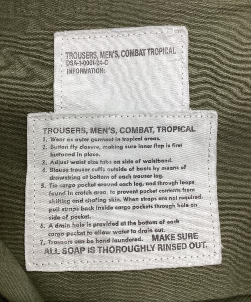 waiper（ワイパー）WAIPER (ワイパー) M米軍 ジャングルファティーグパンツ オリーブ サイズ:SIZE 78.5cm (W31)の古着・服飾アイテム