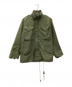 US ARMYユーエスアーミー）の古着「推定60～ 第一騎兵師団 2ndモデル TALONジップ M65ジャケット」｜グリーン