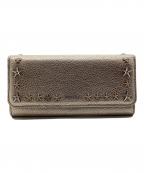 JIMMY CHOOジミーチュウ）の古着「長財布 NINO UUR スタッズ装飾」｜ベージュ