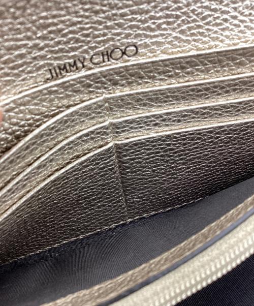 JIMMY CHOO（ジミーチュウ）JIMMY CHOO (ジミーチュウ) 長財布 NINO UUR スタッズ装飾 ベージュの古着・服飾アイテム