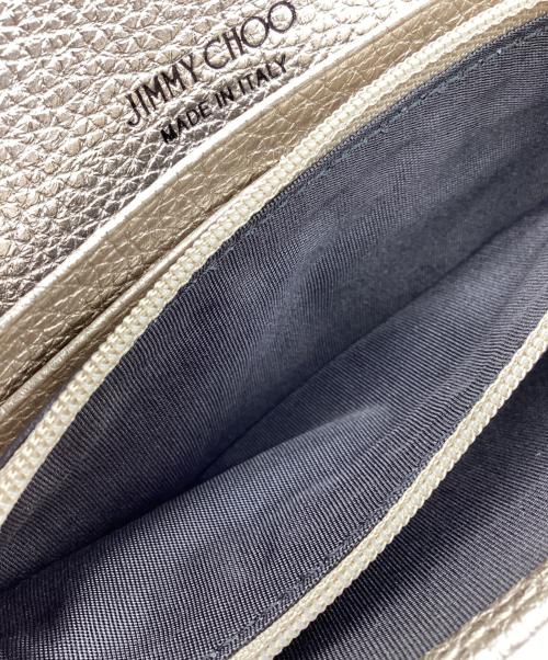 JIMMY CHOO（ジミーチュウ）JIMMY CHOO (ジミーチュウ) 長財布 NINO UUR スタッズ装飾 ベージュの古着・服飾アイテム