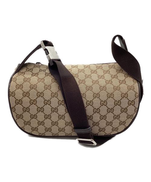 GUCCI（グッチ）GUCCI (グッチ) ボディバッグ GGキャンバス ベージュの古着・服飾アイテム