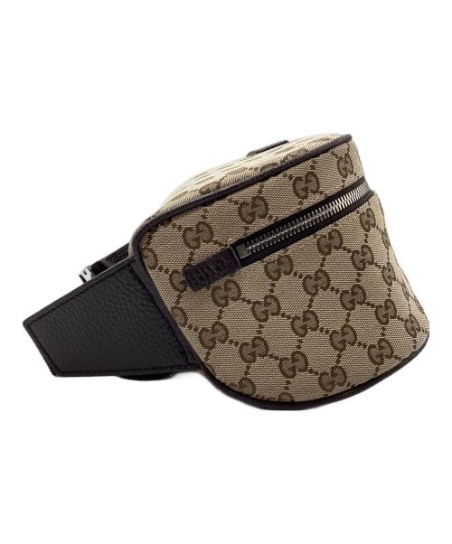 GUCCI（グッチ）GUCCI (グッチ) ボディバッグ GGキャンバス ベージュの古着・服飾アイテム