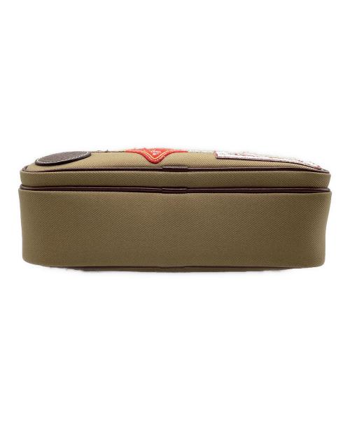 HUNTING WORLD（ハンティングワールド）HUNTING WORLD (ハンティングワールド) ショルダーバッグ パッチワーク ベージュの古着・服飾アイテム