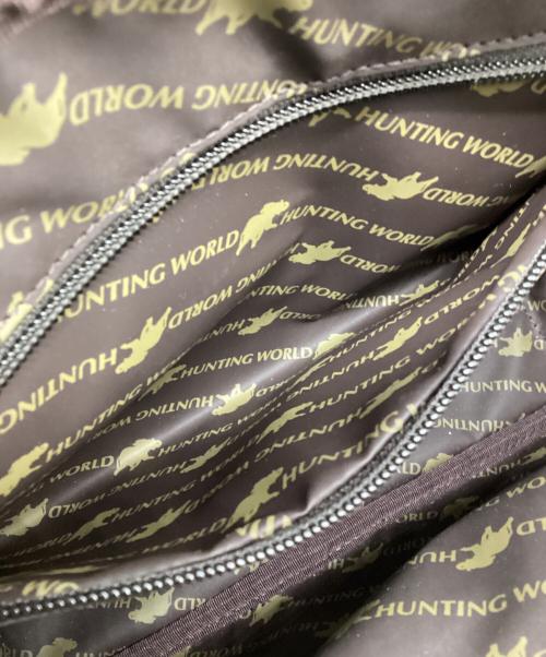 HUNTING WORLD（ハンティングワールド）HUNTING WORLD (ハンティングワールド) ショルダーバッグ パッチワーク ベージュの古着・服飾アイテム