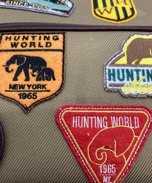 HUNTING WORLD（ハンティングワールド）HUNTING WORLD (ハンティングワールド) ショルダーバッグ パッチワーク ベージュの古着・服飾アイテム