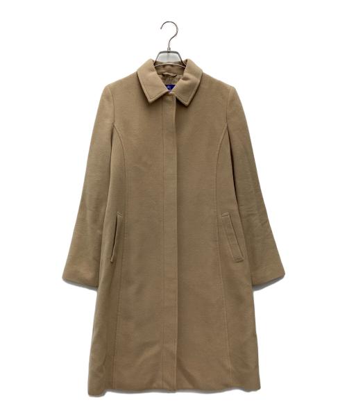 BURBERRY BLUE LABEL（バーバリーロンドンブルーレーベル）BURBERRY BLUE LABEL (バーバリーロンドンブルーレーベル) ウール比翼コート ベージュ サイズ:SIZE 40の古着・服飾アイテム