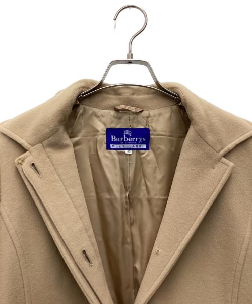 BURBERRY BLUE LABEL（バーバリーロンドンブルーレーベル）BURBERRY BLUE LABEL (バーバリーロンドンブルーレーベル) ウール比翼コート ベージュ サイズ:SIZE 40の古着・服飾アイテム
