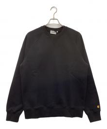 Carhartt WIP（カーハート ワークインプログレス）の古着「CHASE SWEAT クルーネックスウェット」｜ブラック