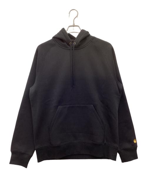 Carhartt WIP（カーハート ワークインプログレス）CARHARTT WIP (カーハート ワークインプログレス) HOODED CHASE SWEAT プルオーバーパーカー ブラック サイズ:SIZE Mの古着・服飾アイテム