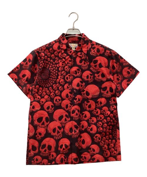 Dry Bones（ドライボーンズ）Dry bones (ドライボーンズ) アロハシャツ レッド サイズ:SIZE 不明の古着・服飾アイテム