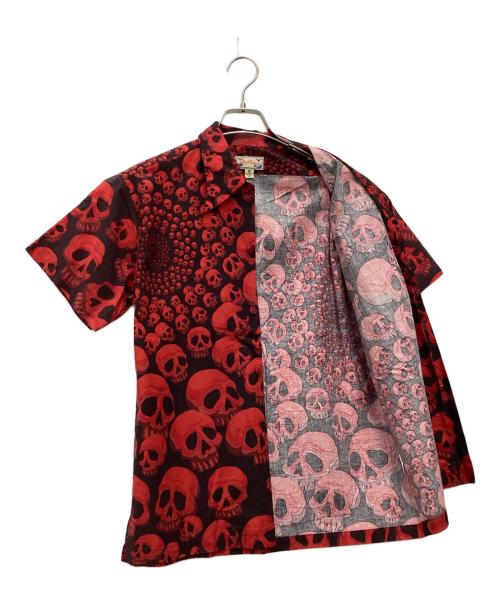 Dry Bones（ドライボーンズ）Dry bones (ドライボーンズ) アロハシャツ レッド サイズ:SIZE 不明の古着・服飾アイテム