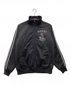 DISNEYディズニー）の古着「中綿トラックジャケット」｜ブラック