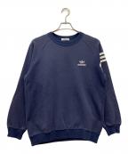 adidasアディダス）の古着「クルーネックスウェット デサントタグ 80s」｜スカイブルー