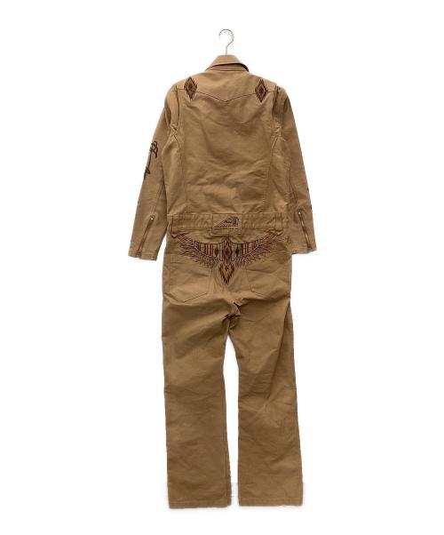 INDIAN MOTORCYCLE（インディアンモーターサイクル）INDIAN MOTORCYCLE (インディアンモーターサイクル) つなぎ ブラウン サイズ:SIZE Mの古着・服飾アイテム