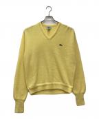 IZOD LACOSTEアイゾッド ラコステ）の古着「薄手ニット 90s」｜イエロー