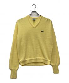 IZOD LACOSTE（アイゾッド ラコステ）の古着「薄手ニット 90s」｜イエロー