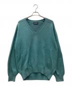 LAND'S ENDランズエンド）の古着「薄手ニット」｜スカイブルー