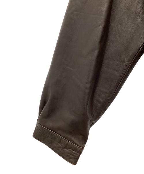 FIORENZA（-）FIORENZA (-) レザージャケット ブラウン サイズ:SIZE XLの古着・服飾アイテム