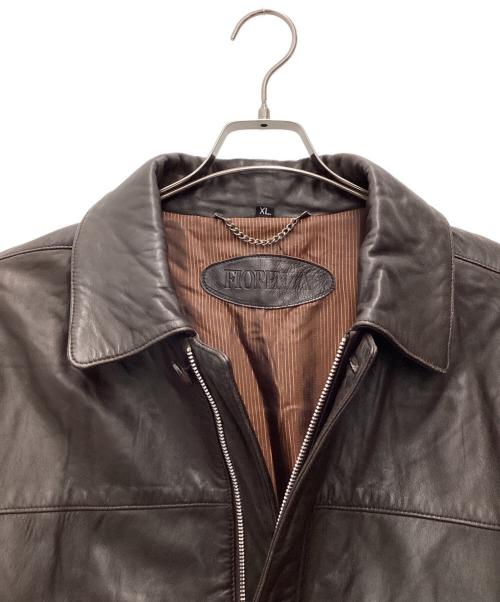 FIORENZA（-）FIORENZA (-) レザージャケット ブラウン サイズ:SIZE XLの古着・服飾アイテム