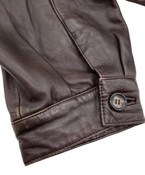 FIORENZA（-）FIORENZA (-) レザージャケット ブラウン サイズ:SIZE XLの古着・服飾アイテム