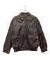 FIORENZA（-）の古着「レザージャケット」｜ブラウン