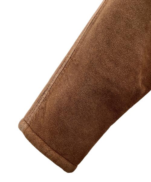 OLD UNIQLO（オールド ユニクロ）OLD UNIQLO (オールド ユニクロ) レザージャケット 80～90s 緑タグ ブラウン サイズ:SIZE Mの古着・服飾アイテム