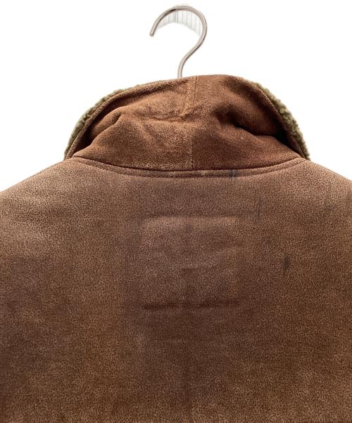 OLD UNIQLO（オールド ユニクロ）OLD UNIQLO (オールド ユニクロ) レザージャケット 80～90s 緑タグ ブラウン サイズ:SIZE Mの古着・服飾アイテム
