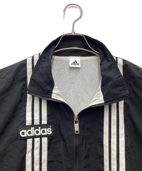 adidas（アディダス）adidas (アディダス) ナイロンジャケット 90s デサントタグ  ブラック サイズ:SIZE Lの古着・服飾アイテム