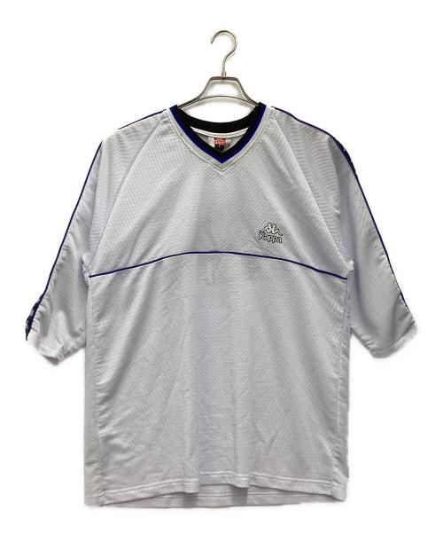 KAPPA（カッパ）Kappa (カッパ) ゲームシャツ 90s ホワイト サイズ:SIZE Lの古着・服飾アイテム